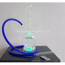 GH076-LT tuyaux de fumée en verre / pipe nargile / tuyau d&#39;eau / avec led light / sheesha / narguile